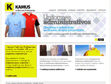 Tablet Screenshot of kamusuniformes.com.br